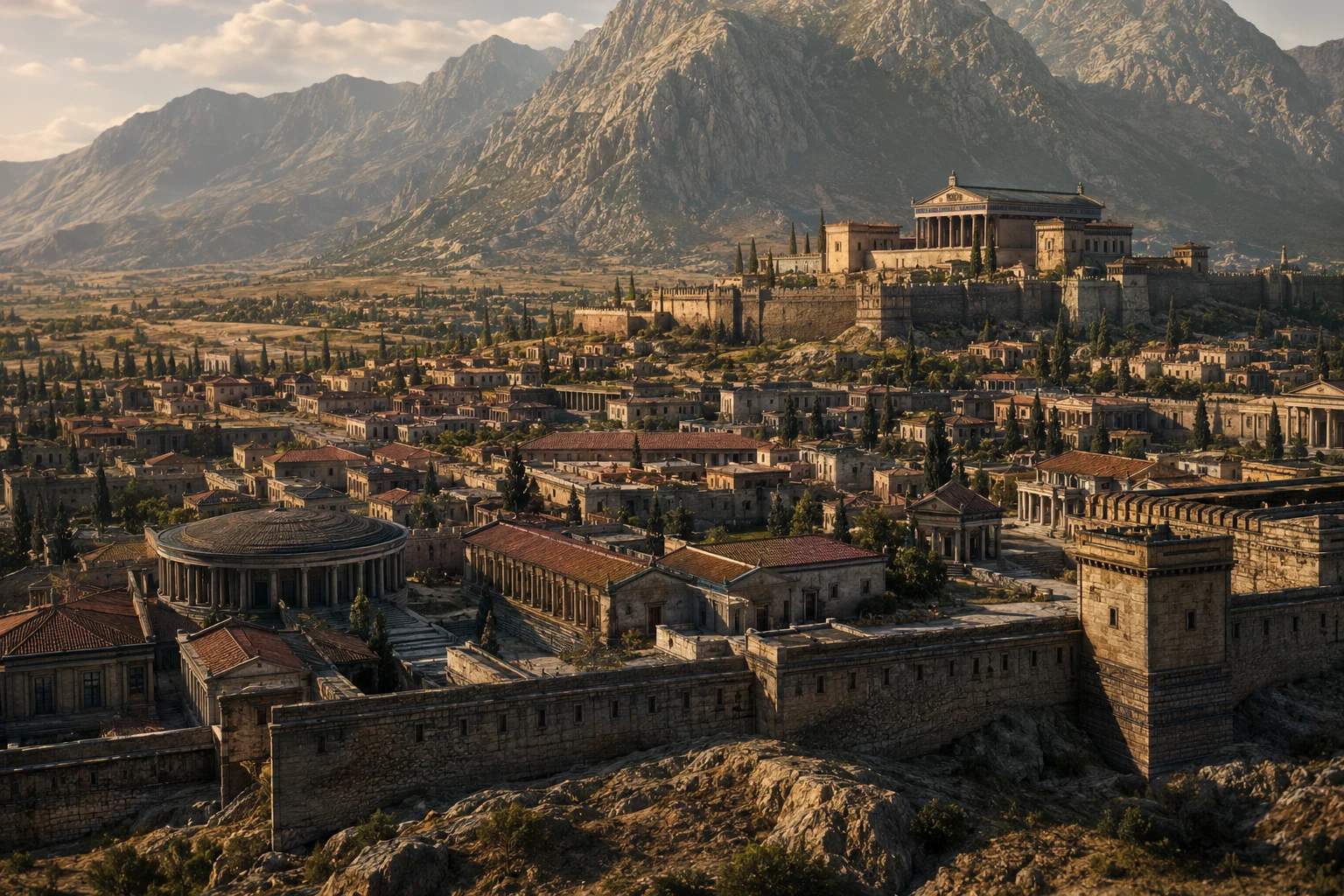 Sparte mythologique, cité royale et montagnes du Taygète