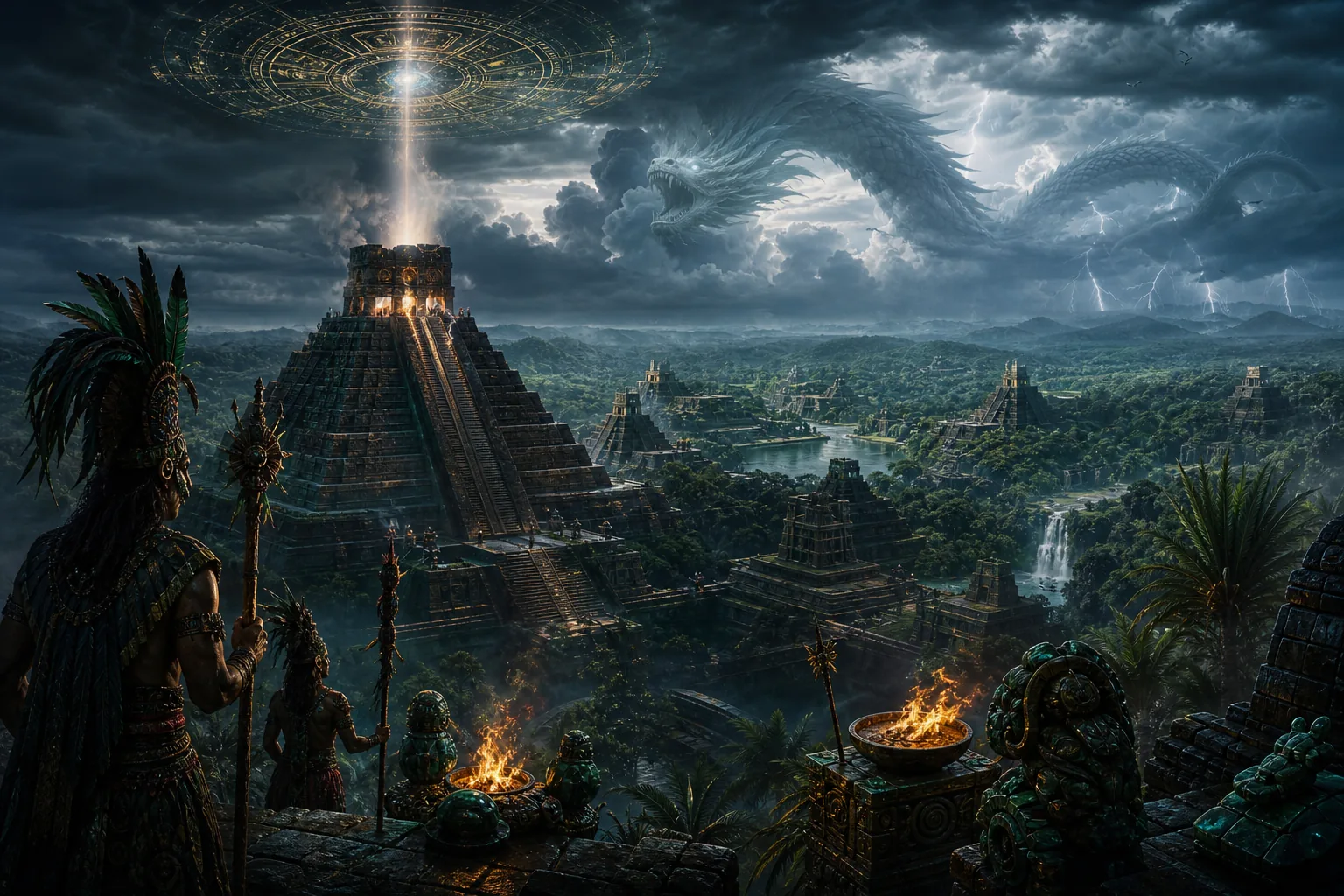 Paysage mythologique de la future section mésoaméricaine