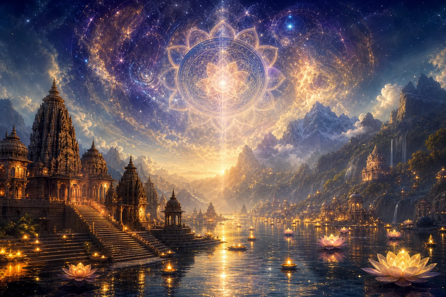 Paysage mythologique de la future section hindoue